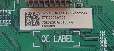 MAIN PARA TV HISENSE 4K·UHD·HDR· ((GOOGLE TV)) / NUMERO DE PARTE 326095 / RSAG7.820.11711/ROH / 315577 / 75E82GUA / DISPLAY ST7461D05-2 VER.2.1 / MODELO         75U8H - Imagen 2